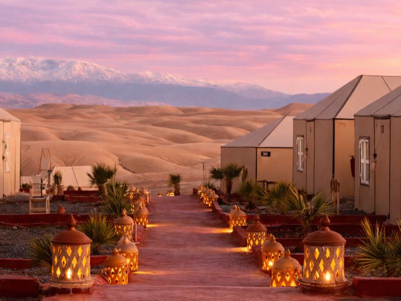 Agafay Desert Luxury Retreat with Tent, Dinner, Show & Pool